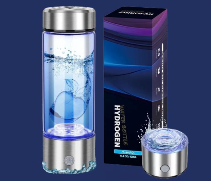 Rechargeable Hydrogen-Infused Water Maker, 420ml Leakproof Ionizer